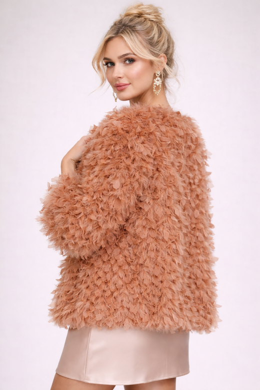 Letizzia model jacket in ochre