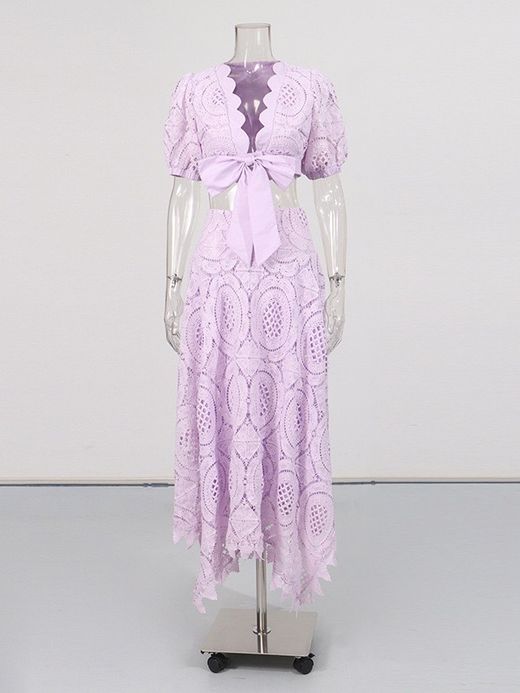 Conjunto de encaje modelo Venecia