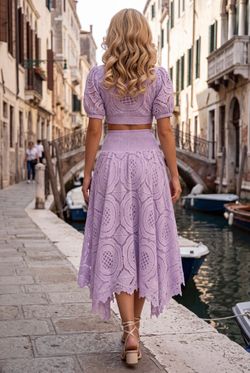 Conjunto de encaje modelo Venecia