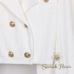 Conjunto de punto modelo Silvina blanco