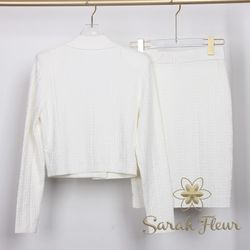 Conjunto de punto modelo Silvina blanco