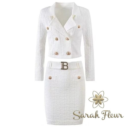 Conjunto de punto modelo Silvina blanco