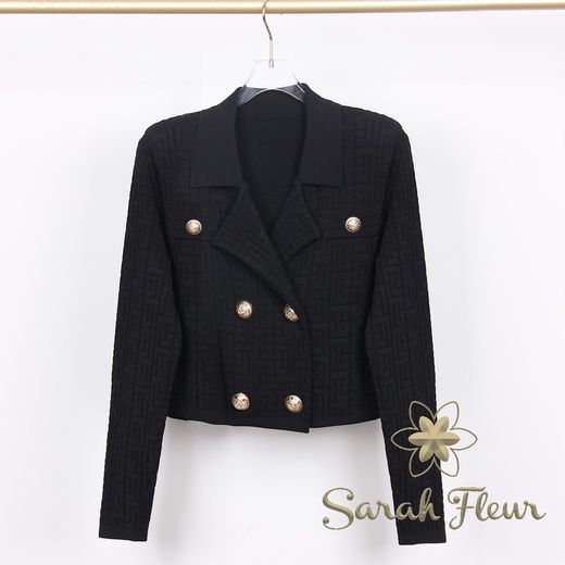 Ensemble tricoté noir Silvina