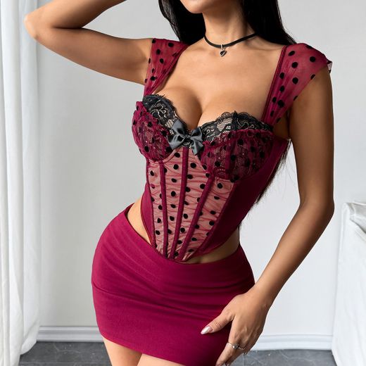Brigida Red Bodice