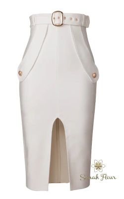 Jupe bandage blanche Katrina