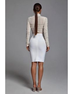 Falda bandage modelo Reina blanca