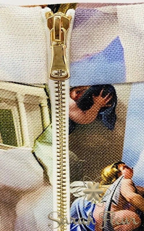 Da Vinci printed skirt