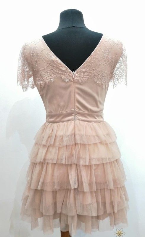 Vestido abigail rosa palo