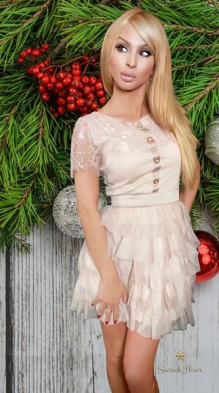 Vestido abigail rosa palo