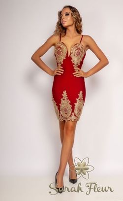Vestido bandage melenia burdeos