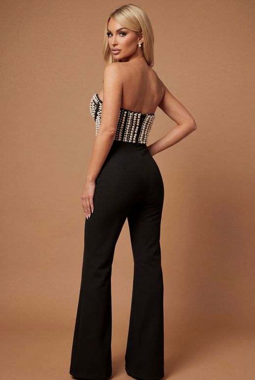 Nova model bandage jumpsuit