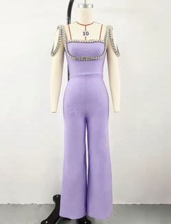 Sapphire model jumpsuit