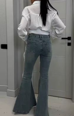 Jeans tie style trousers