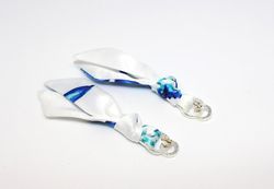 Seahorse model earrings and bracelet set