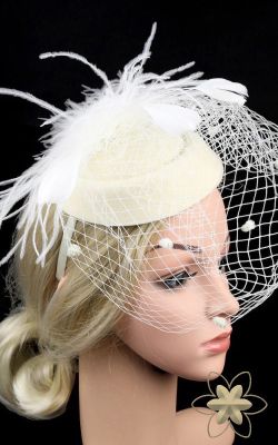 White headdress Madame model