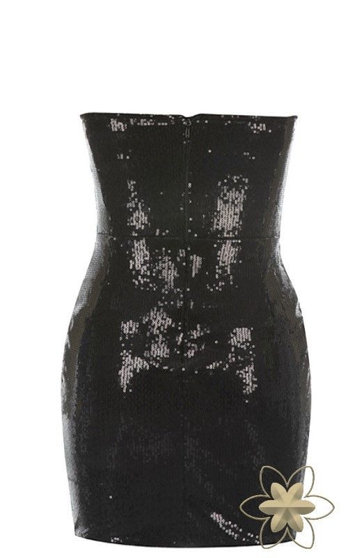 Gisela model sequin bandage dress