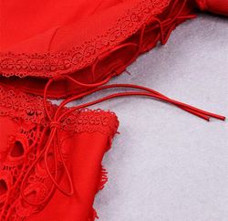 Robe bandage rouge Eterna