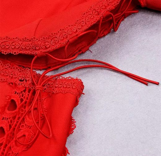 Robe bandage rouge Eterna