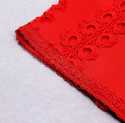 Robe bandage rouge Eterna