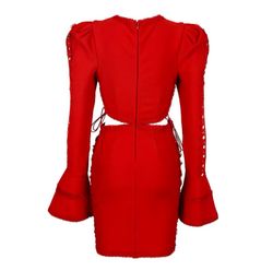 Robe bandage rouge Eterna