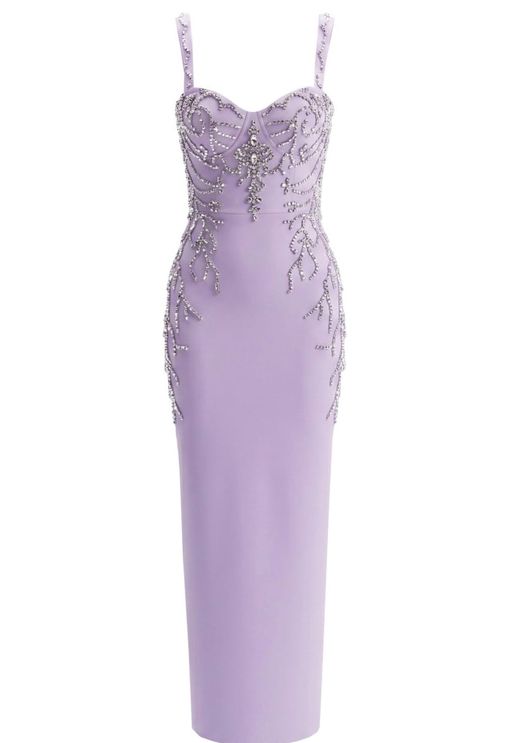 Vestido bandage modelo Fanny violeta