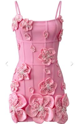 Pink Petal bandage dress