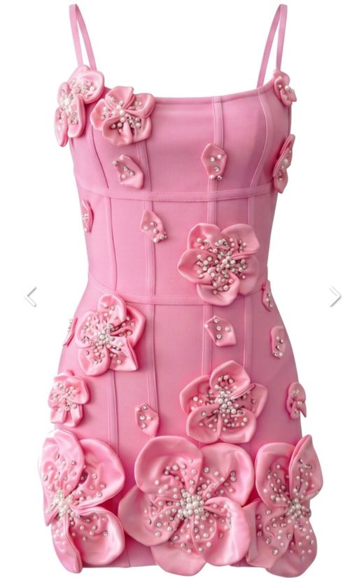 Pink Petal bandage dress