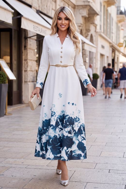 Vestido blanco modelo Catherine