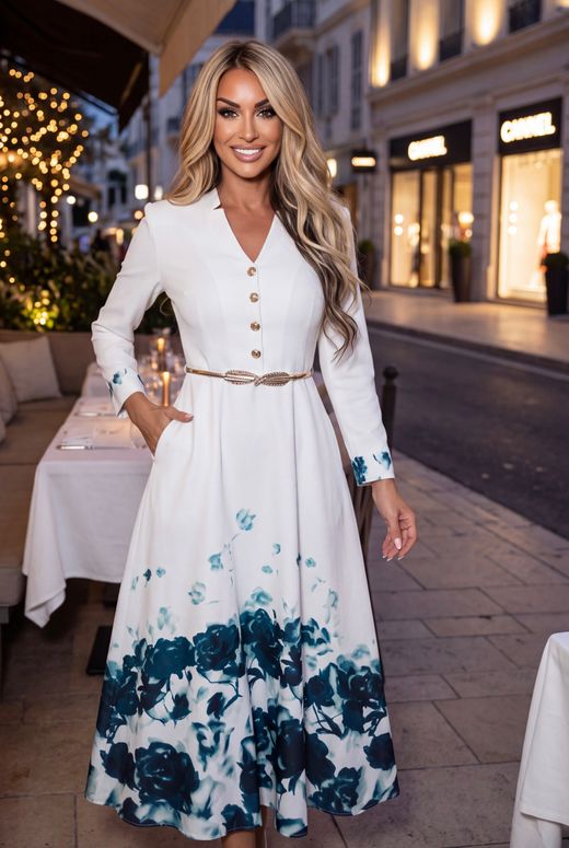 Vestido blanco modelo Catherine