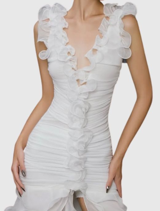 Vestido blanco modelo Cristina