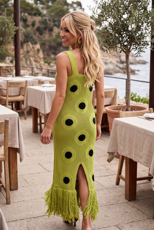 Vestido crochet modelo Tropical