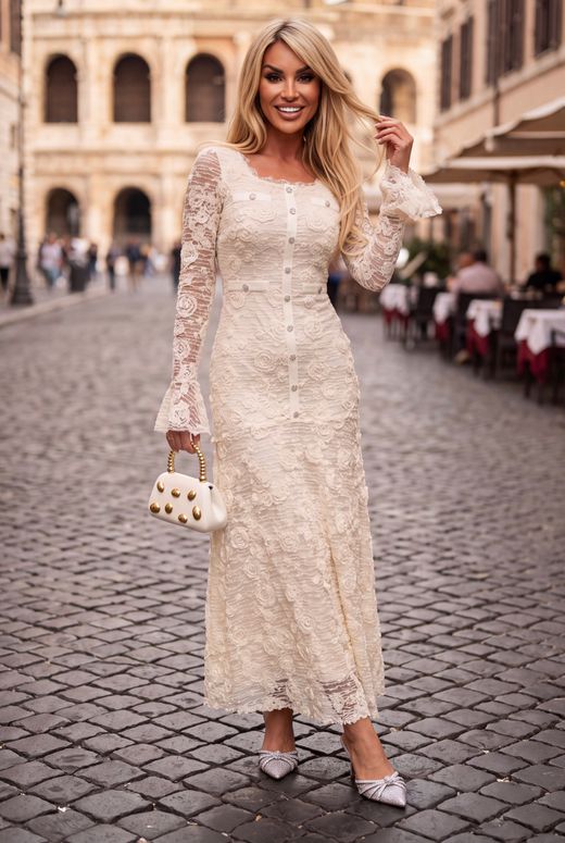 Vestido de encaje modelo Cris