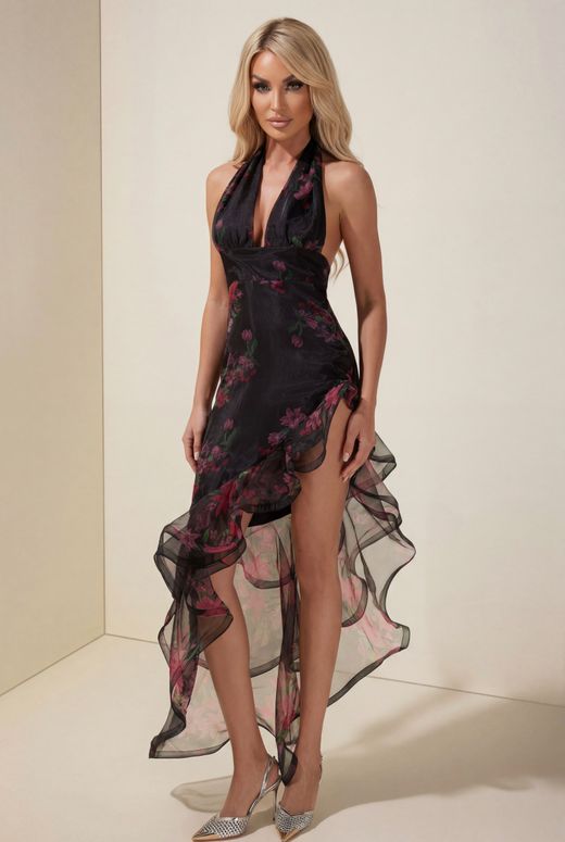 Vestido de gasa modelo Cynthia