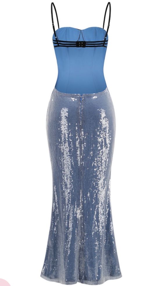 Vestido de lentejuelas modelo Agua