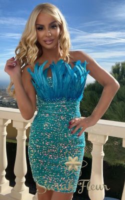 Vestido de lentejuelas modelo Bibian