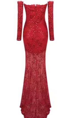 Vestido de lentejuelas modelo Rojo glamour