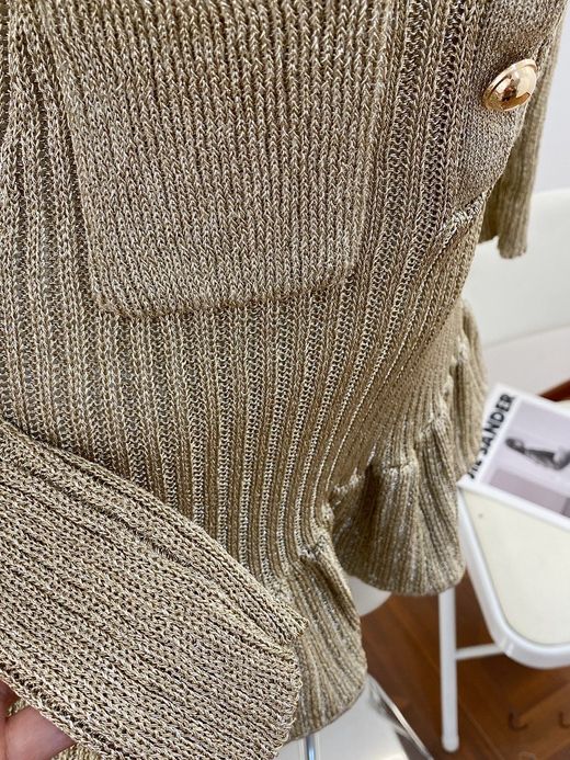 Vestido de punto modelo Diana Dorado