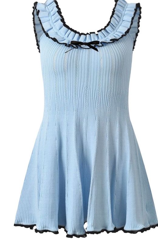 Vestido de punto modelo Maria Azul