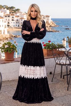 Vestido de terciopelo modelo Ninette