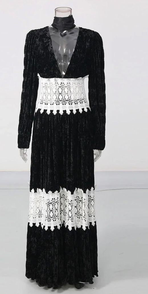 Vestido de terciopelo modelo Ninette