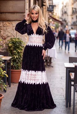 Vestido de terciopelo modelo Ninette
