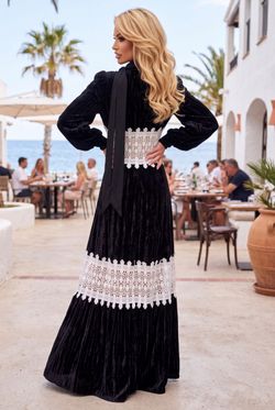Vestido de terciopelo modelo Ninette
