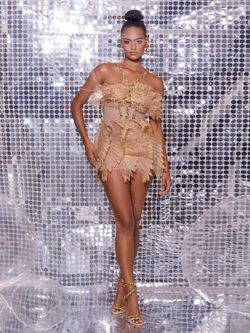 Vestido de tul con pedrería modelo Titania