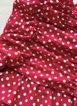 Macarena polka dot stretch dress