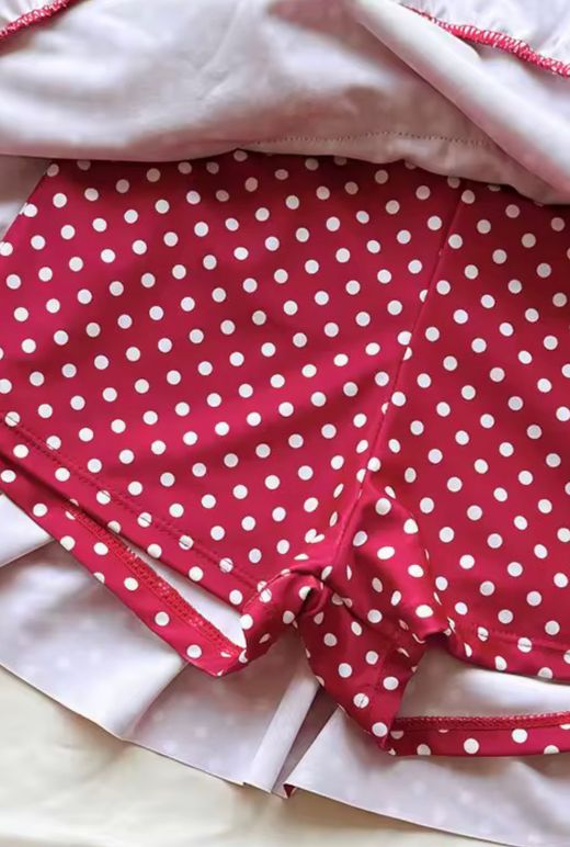 Macarena polka dot stretch dress