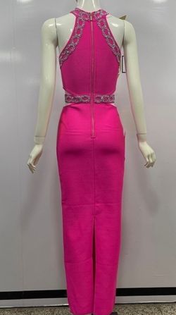 Vestido largo bandage modelo Exclusiva Rosa