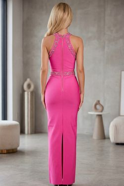 Vestido largo bandage modelo Exclusiva Rosa