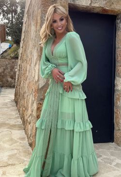 Vestido largo modelo Menta