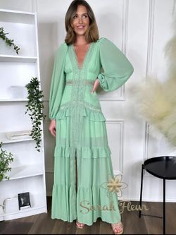 Vestido largo modelo Menta