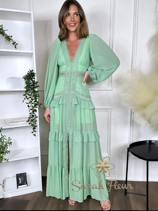 Vestido largo modelo Menta